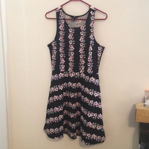 H&M black skater dress